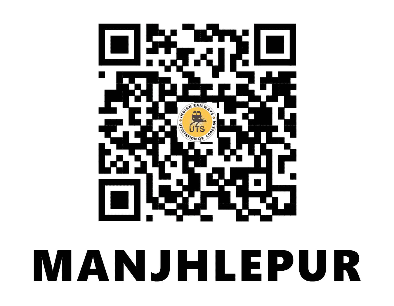 UTS QR Code for MANJHLEPUR - MNJR (NR - UTTAR PRADESH)